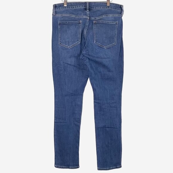 Old Navy Womens Power Straight Ripped Distressed Jeans Size 12 Long Straight Leg - Picture 2 of 11